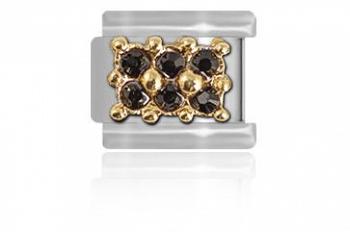 Zawieszka MaybeMe 6 czarnych Swarovski