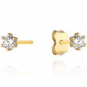 Kolczyki złote z cyrkoniami FUG7-17-K00755-2