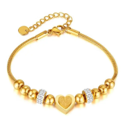 Bransoletka damska złota serce FUGTGB1088G