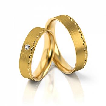 Obrączki ślubne żółte złoto 5mm próba 333 • XFS272