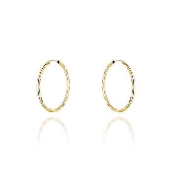 Kolczyki złote kółka diamentowane 2,2cm FUG7-K01733-585