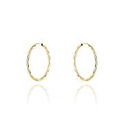 Kolczyki złote kółka diamentowane 2,2cm FUG7-K01733-585