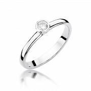 Pierścionek zaręczynowy z brylantem 0.15