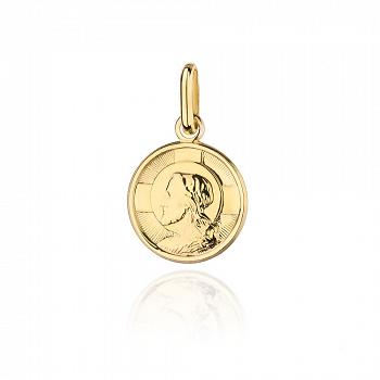Medalik złoty z wizerunkiem Jezusa FUG5-15-M00127-2