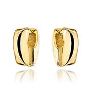 Kolczyki złote prostokąty delikatnie zaokrąglone FUG7-17-K01579-2