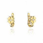 Kolczyki z żółtego złota z brylantami FKO-060-585-B0.06