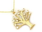 Naszyjnik złoty z cyrkoniami  NA802