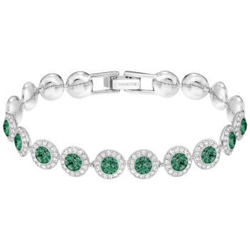 Bransoletka SWAROVSKI • Angelic Bracelet, Green, Rhodium Plating 5237769 