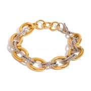 Bransoletka damska dwukolorowa FUGDB2410005-PS