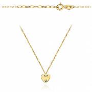 Naszyjnik złoty diamentowane serce FUG3-34-N00590-2