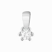 Zawieszka z białego złota z diamentem laboratoryjnym FZ222-B585-LD0.10
