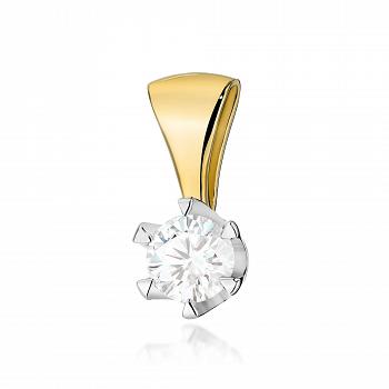 Zawieszka z żółtego złota z brylantem 0.70 ct FZ220-585-B0.70