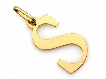 Zawieszka złota literka S FUGZA5616S