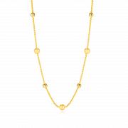 Naszyjnik choker stal szlachetna złoty FUGTGN839