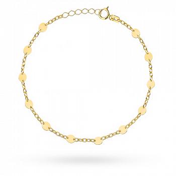 Bransoletka złota pełne kółka FUG2-17-B00761-2