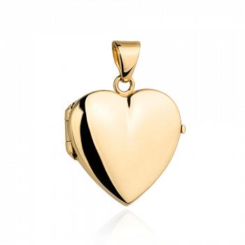 Zawieszka puzderko serduszko duże gładkie serce FUG6-13-Z00391-2