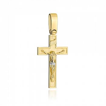 Złoty krzyżyk z wizerunkiem Jezusa FUG4-9-C00106-2
