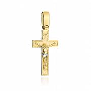 Złoty krzyżyk z wizerunkiem Jezusa FUG4-9-C00106-2