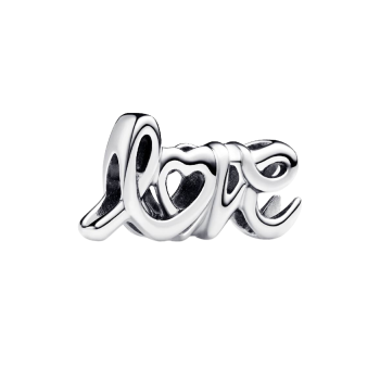 Charms Pandora w kształcie odręcznego napisu „love” 793055C00 GRAWER GRATIS