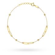 Bransoletka złota ogniwa i kulki FUG2-31-B00980-2