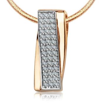 Zawieszka złota z cyrkoniami XLB1994