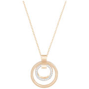 Naszyjnik SWAROVSKI • Hollow Pendant, Medium, White, Rose gold plating 5349418