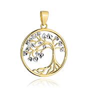Zawieszka złota drzewko szczęścia w dwóch kolorach złota FUG6-Z00441-585