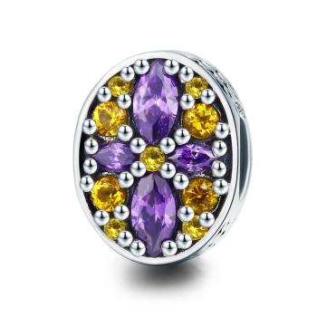 Charms Fioletowe letnie kwiaty FUG0502