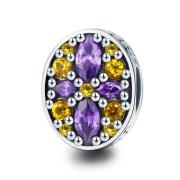 Charms Fioletowe letnie kwiaty FUG0502