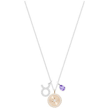 Naszyjnik SWAROVSKI • Zodiac Pendant, Byk, Violet, 5349223