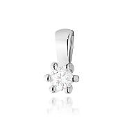 Zawieszka z białego złota z brylantem 0.10 ct FZ222-B585-B0.10/0.10