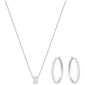 Zestaw SWAROVSKI • Stone Set, White, Rhodium plating 5408456