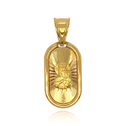 Medalik z żółtego złota Matka Boska Częstochowska FUG5-9-M00056-2