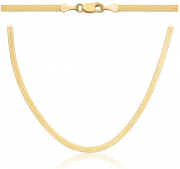 Złoty łańcuszek taśma wąska 50 cm FUG1-28-L00118-2