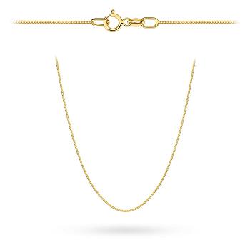 Złoty łańcuszek Pancerka gładka 50cm FUG1-L00134-375