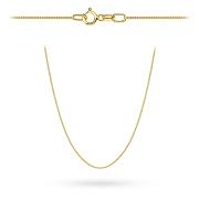 Złoty łańcuszek Pancerka gładka 50cm FUG1-L00134-375