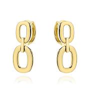 Kolczyki złote owale na kreolu FUG7-K01757-585