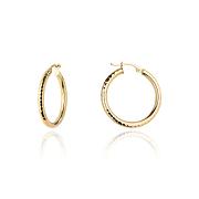 Kolczyki złote kółka diamentowane 1,6cm FUG7-K01732-585