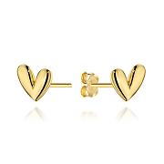 Kolczyki złote serca finezyjne FUG7-K01747-585