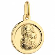 Medalik z żółtego złota Matka Boska Częstochowska FUG5-15-M00042-2