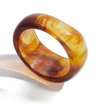 Bransoletka damska z brązowej żywicy FUGJDB0108026