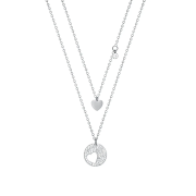 Naszyjnik stal szlachetna serce z cyrkoniami FUGTGN981S