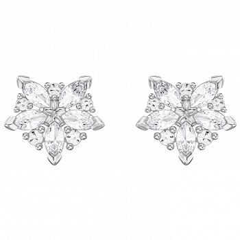 Kolczyki SWAROVSKI • Lady Pierced Earrings, White, Rhodium plating 5390190