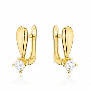 Kolczyki złote z cyrkoniami FUG7-34-K01521-2