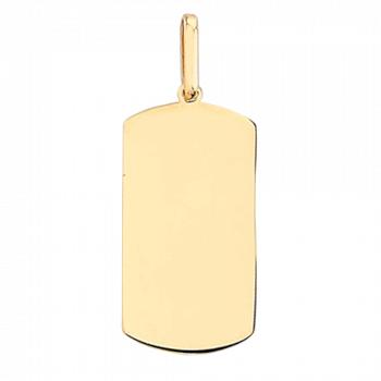 Zawieszka złota gładki prostokąt FUG6-17-Z00271-2