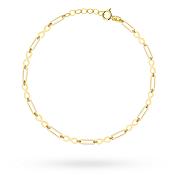 Bransoletka złota ogniwa i nieskończoność na nogę FUG2-B01080-585