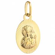 Medalik z żółtego złota Matka Boska Częstochowska FUG5-9-M00162-2