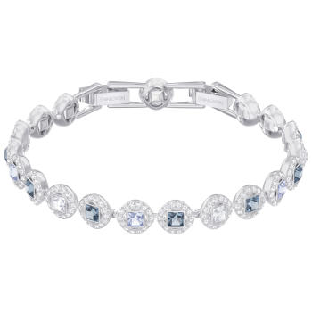 Bransoletka SWAROVSKI • Angelic Square Bracelet, Blue, Rhodium plating 5289514