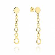 Kolczyki złote nieskończoność FUG7-21-K00385-2