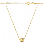 Naszyjnik złoty celebrytka diamentowana kulka FUG3-17-N00473-2